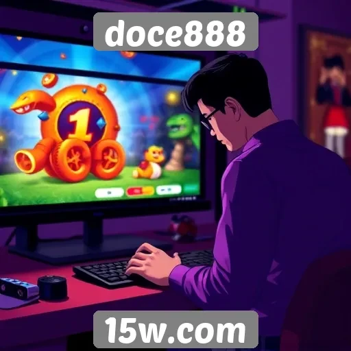Experiência do usuário no site de jogos doce888